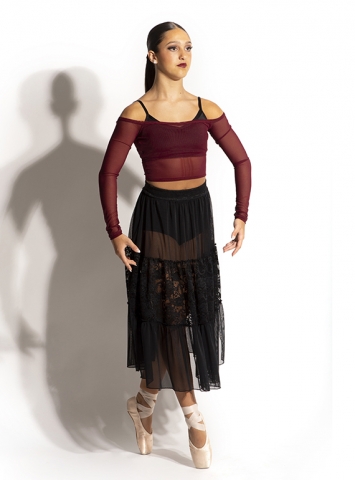 Mesh skirt overlay online